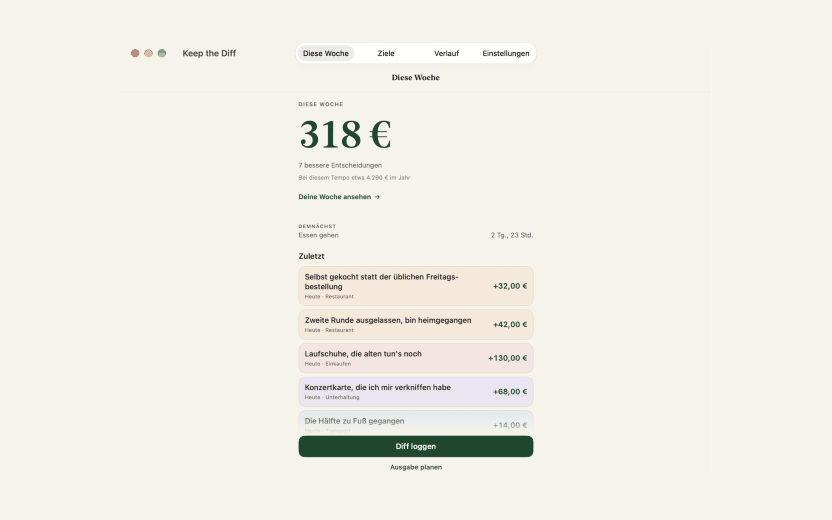 Keep the Diff als native Mac-App.